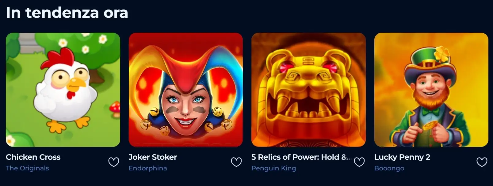 Giochi Trending Billionaire Spin - Chicken Cross, Joker Stoker, Lucky Penny 2